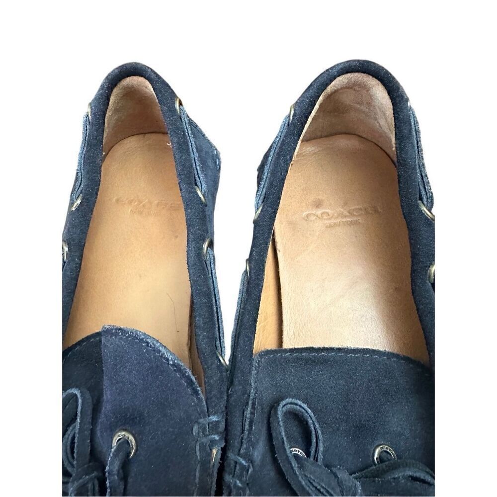 COACH New York Masons Mens Suede Driving Loafer Size 12 - Picture 7 of 10